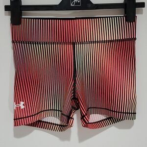 Under Armour small yellow and pink athletic shorts